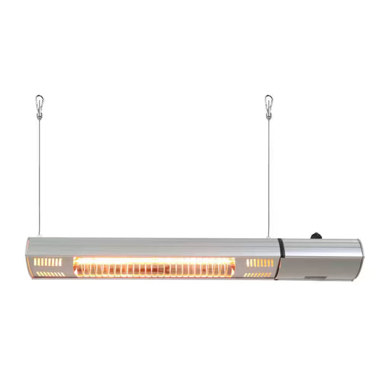 1500-Watt Infrared Wall-Mounted Electric Outdoor Heater with Remote