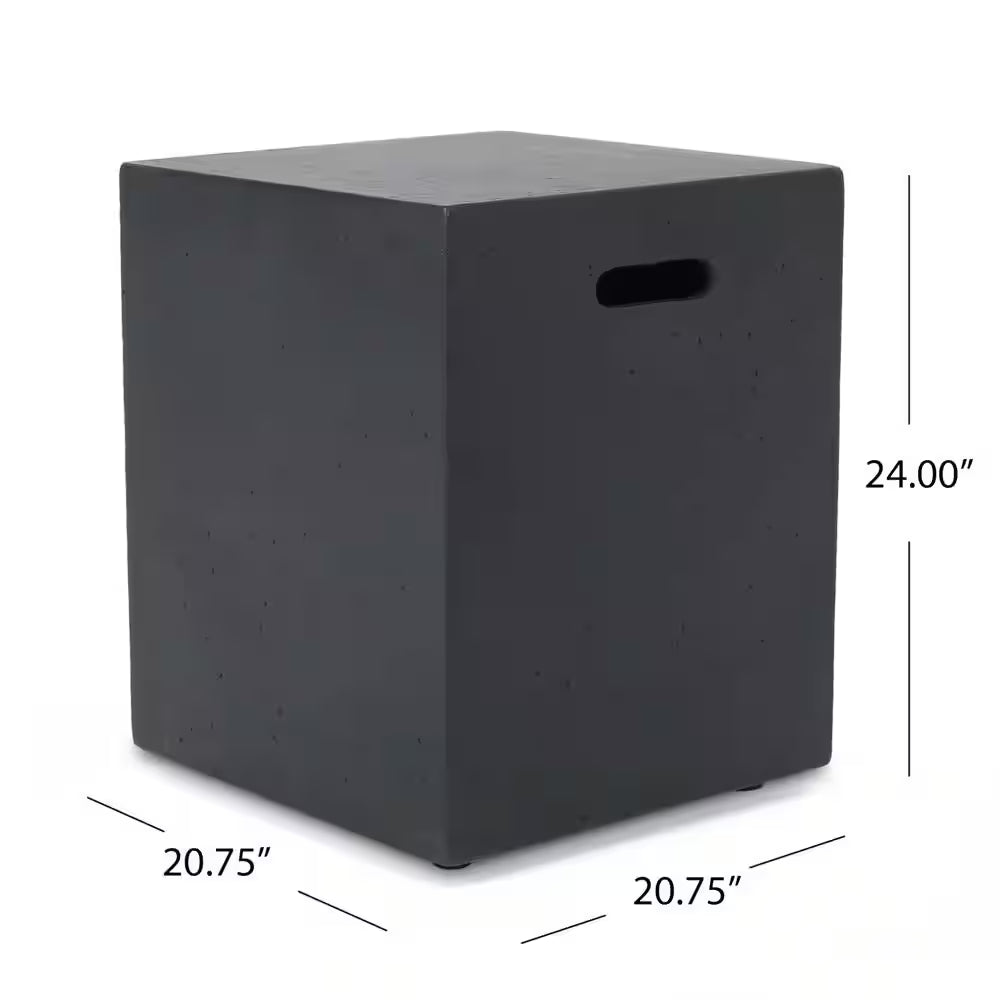 Aidan 56 In. X 15 In. Rectangular Outdoor Patio Gas Fire Pit Table with Tank Holder