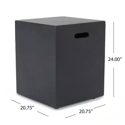 Aidan 56 In. X 15 In. Rectangular Outdoor Patio Gas Fire Pit Table with Tank Holder