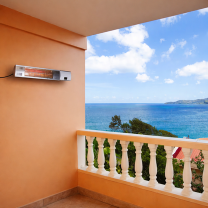 1500-Watt Infrared Wall-Mounted Electric Outdoor Heater with Remote